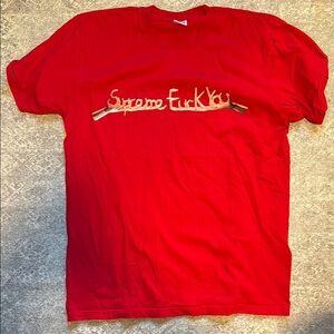 Supreme Red Short Sleeve Tee